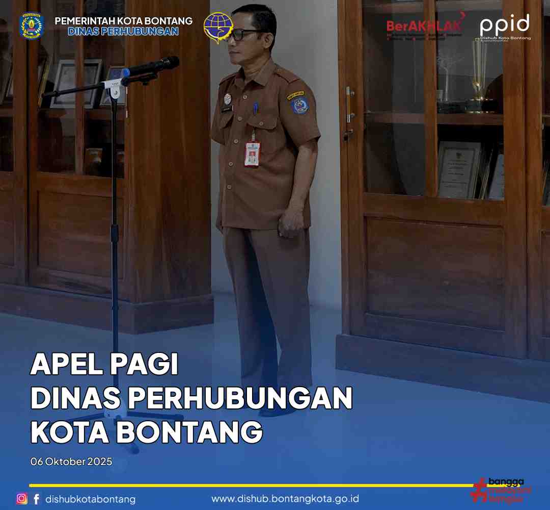 Pelaksanaan Apel Pagi Dinas Perhubungan Kota Bontang